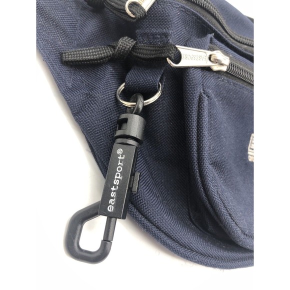 Vintage 1990s EastSport Outdoor Company FANNY PACK Navy Blue Waist Belt Bag - Picture 7 of 9